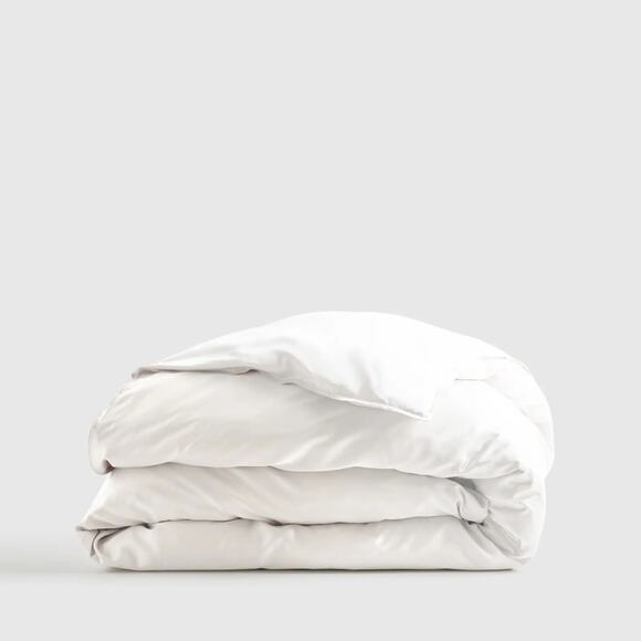 Quince Bamboo Duvet Cover White Size King/CalKing - Picture 1 of 7